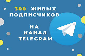 Добавлю 300 живых Русских подписчиков на ваш телеграм канал