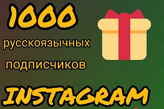 1000 русскоязычных подписчиков instagram