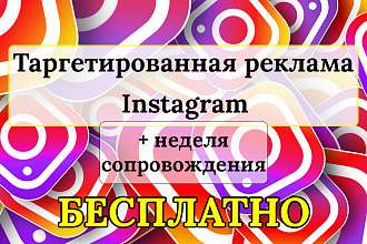 Настройка таргетированной рекламы Instagram + оптимизация 3 дня