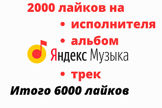 6000 лайков на Яндекс. Музыке