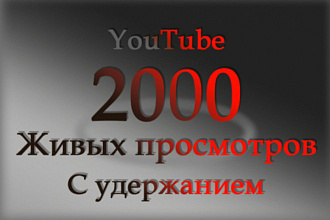 2000 просмотров видео ютуб+ бонус лайки