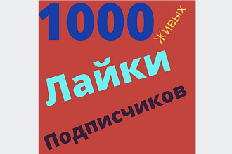 Увеличение живых и весёлых подписчиков и лайки