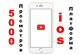 5000 просмотров ваших видео с мобильных устройств iOS - Apple + бонус
