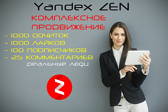Комплексное продвижение Яндекс Дзен