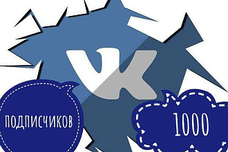 1000 Живых подписчиков в VKontakte низкие цены