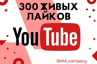 300 живых лайков на YouTube