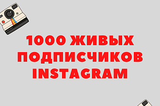 1000 живых подписчиков Instagram