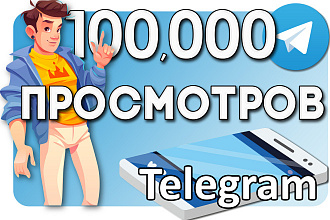 100,000 просмотров в Telegram. Глазик Телеграм