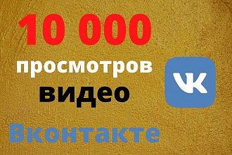 10000 просмотров вашего видео ВКонтакте + много бонусов