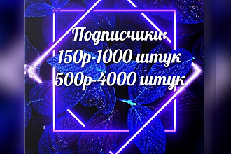 5000 подписчиков