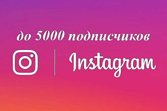 5.000 подписчиков в instagram