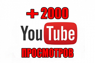 2000 просмотров на видео YouTube