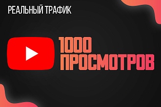 1000 просмотров - реальный трафик без ботов