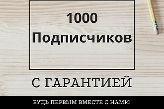 1000 подписчиков с гарантией в инстаграм