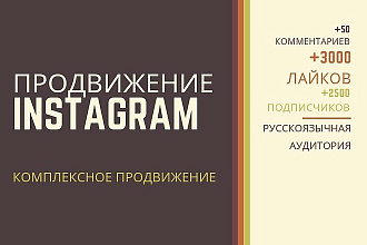 Продвижение Instagram. 2500 русскоязычных подписчиков