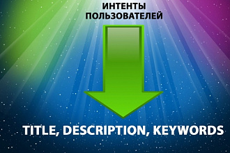 Пропишу Title, Description, Keywords из интентов пользователей