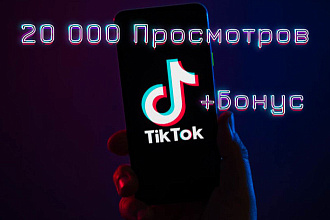20000 просмотров на TikTok аккаунт