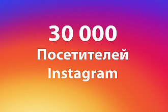 Посетители инстаграм 30000