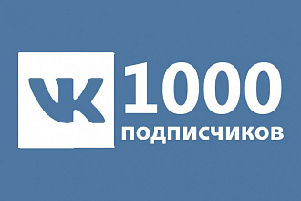 1000 подписчиков Вконтакте на Вашу страницу или в группу + Бонус