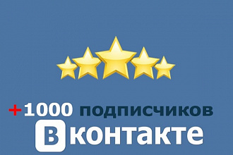 Раскрутка Вконтакте, 1000 живых участников в группу