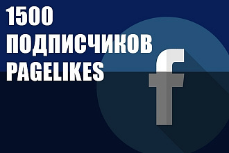 1500 подписчиков на паблик FanPage в Facebook