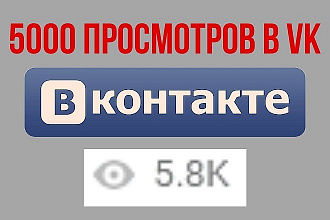 5000 просмотров в VK