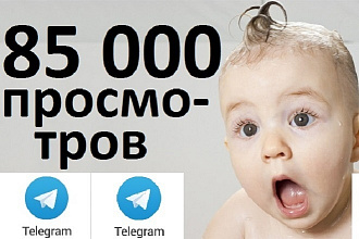 85 000 Просмотров telegram