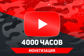 4000 часов просмотров на YouTube. Гарантия. Монетизация
