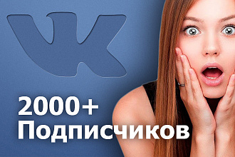 2000 Подписчиков Вконтакте