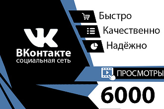 6000 просмотров на видео в ВКонтакте