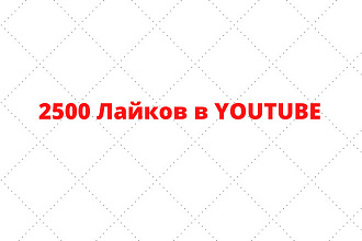 2500 Лайков в Youtube