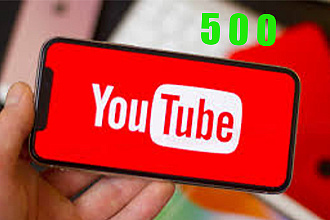 500 подписчиков на канал YouTube