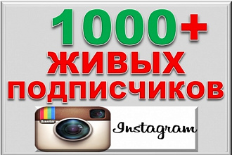1000+100 Живых подписчиков на профиль в Instagram