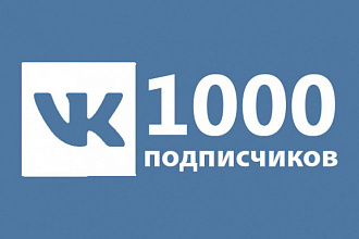 +1000 живых подписчиков в ВКонтакте