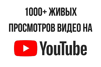 1000 живых просмотров видео на YouTube