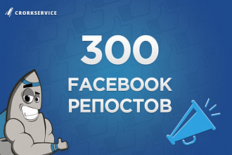 300 Facebook репостов