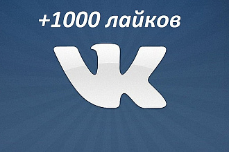 +1000 лайков на запись или фотографию в ВКонтакте