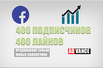 Продвижение Facebook группы 400 подписчиков и 400 лайков