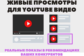 Живые просмотры YouTube видео с гарантией