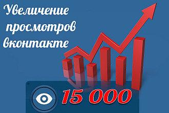 15000 просмотров постов в Вконтакте, ВК. Живые люди