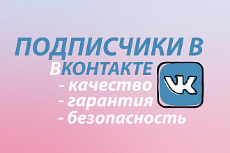 Подписчики В вконтакте 350