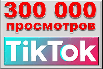 300 000 просмотров видео от людей в TikTok