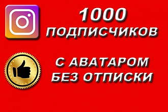 1000 подписчиков без отписки с аватарами