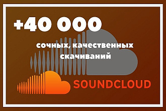 40000 скачиваний Soundcloud