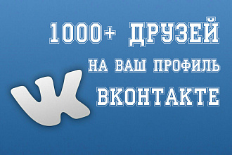 Друзья ВКонтакте 1000 штук