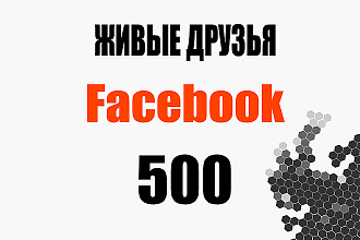500 друзей в профиль Facebook + бонус 199 лайков