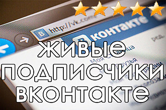 300 подписчиков Вконтакте, без ботов