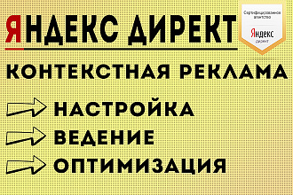 Контекстная реклама. Ведение Яндекс Директ. Директолог