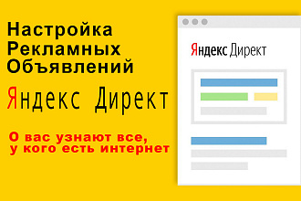 Качественная настройка контекстной рекламы Яндекс Директ