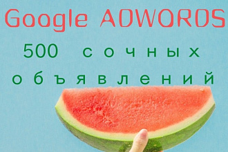 500 уникальных объявлений на поиске в Google Adwords